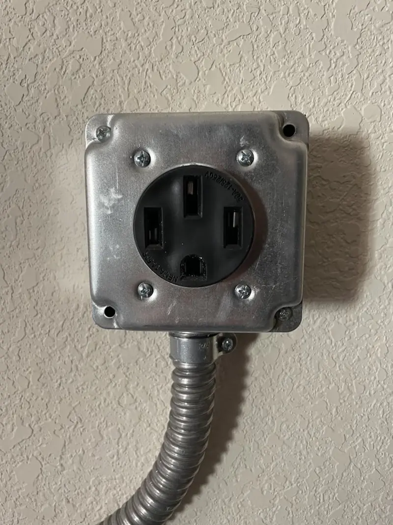 NEMA 14-50 outlet installed for Smart Home Electrical in Bermuda Run